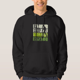 Eat Sleep Walk Repeat Cool Walking ExerciseWalker  Hoodie