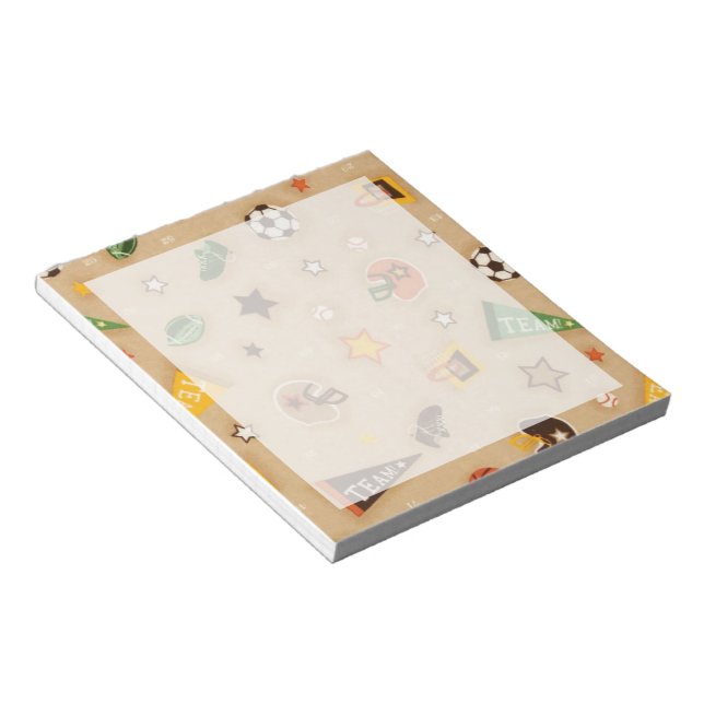 Eat Sleep Watch Sports Notepad (Angled)