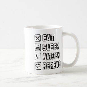 Eat Sleep Waterski Repeat Waterski Water Skiing Wa Coffee Mug
