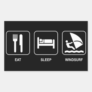 Eat Sleep Windsurf Sticker