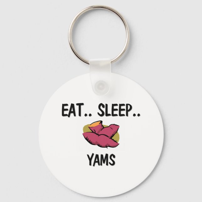 Eat Sleep YAMS Keychain (Front)