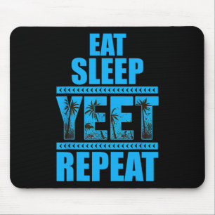 Eat Sleep Yeet Repeat Vintage  Mouse Pad