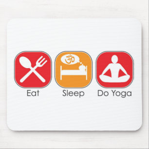 Eat Sleep Yoga Mouse Pad