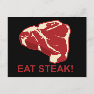 Eat STeak Postcard