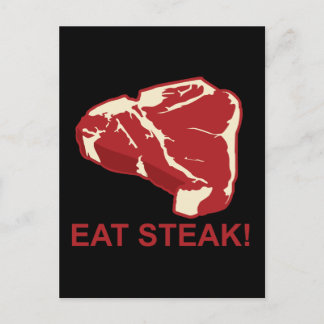 Eat STeak Postcard