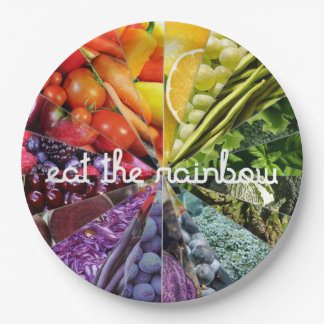 Eat the Rainbow Paper Plate