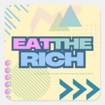 Eat the Rich 90s Vibe Stickers