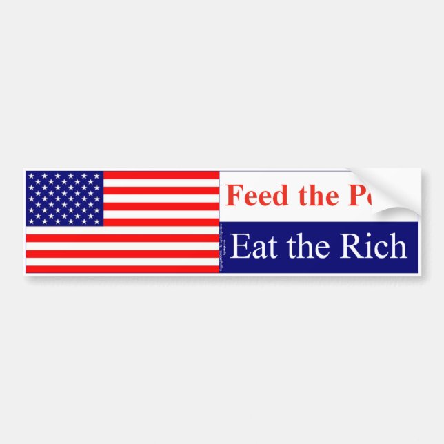 Eat the Rich Bumper Sticker (Front)
