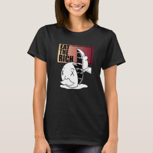 Eat The Rich Cake Capitalism Critic Wealth Tax T-Shirt