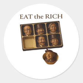 Eat The Rich Classic Classic Round Sticker