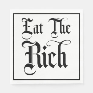 Eat The Rich Luncheon Napkin