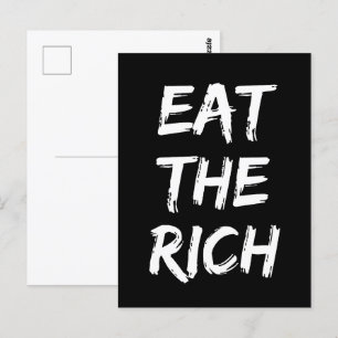 Eat the Rich - Socialist Postcard