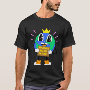 Eat the rich will save the planet earth protest T-Shirt