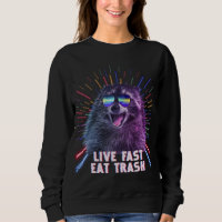 Eat Trash Raccoon Panda Rave Old School Pilot Sung