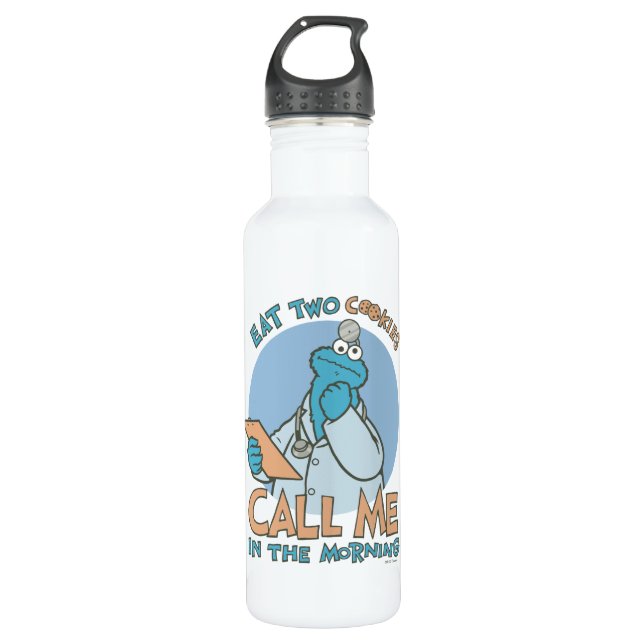 Eat Two Cookies, Call Me in the Morning 710 Ml Water Bottle (Front)