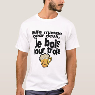 eat_two_wood_three_alcohol_humor_beer_quote T-Shirt