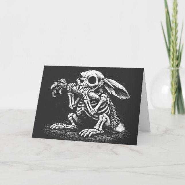 Eat Veggies   – Dead Rabbit by BurnsInHell Card (Front)