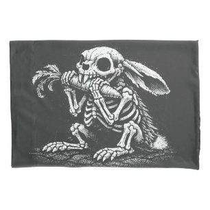 Eat Veggies – Dead Rabbit by BurnsInHell Pillowcase