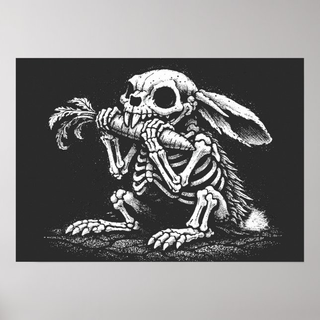 Eat Veggies   – Dead Rabbit by BurnsInHell Poster (Front)