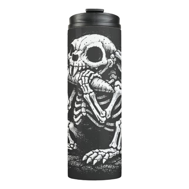 Eat Veggies   – Dead Rabbit by BurnsInHell Thermal Tumbler (Front)