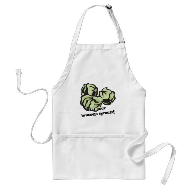 eat your brussels sprouts standard apron (Front)