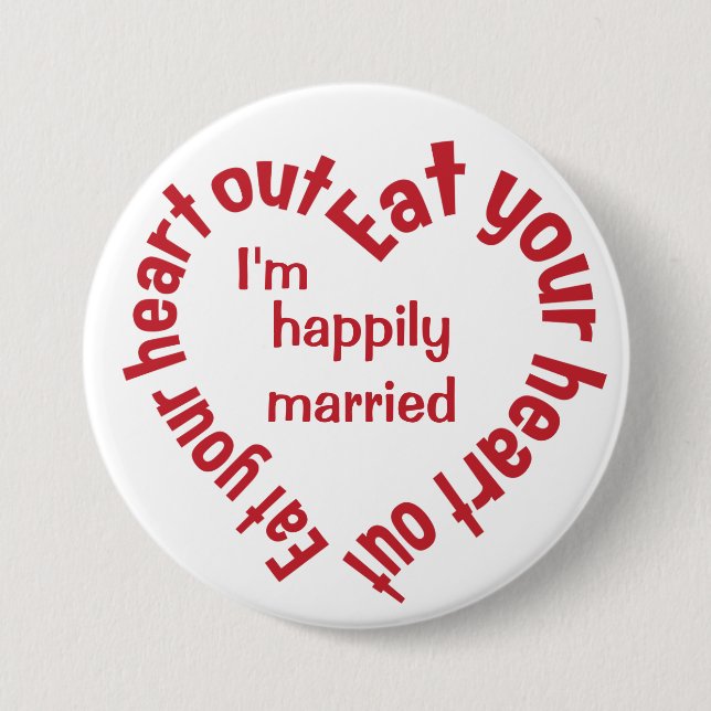 EAT YOUR HEART OUT custom buttons (Front)