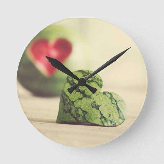 "Eat Your Heart Out" Watermelon Clock (Front)