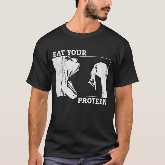 Eat Your Protein Aot  T-Shirt (Front)