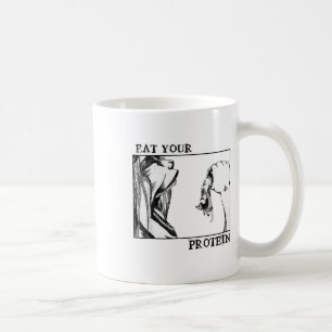 Eat Your Protein Funny Gymer Coffee Mug