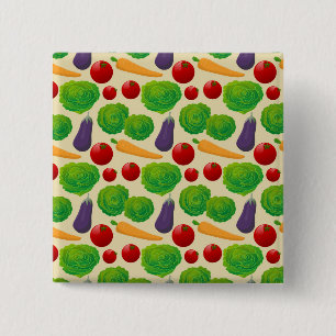 Eat Your Vegetables 2 Inch Square Button