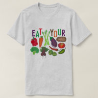 Eat Your Vegetables Carrot Tomato Broccoli Pepper