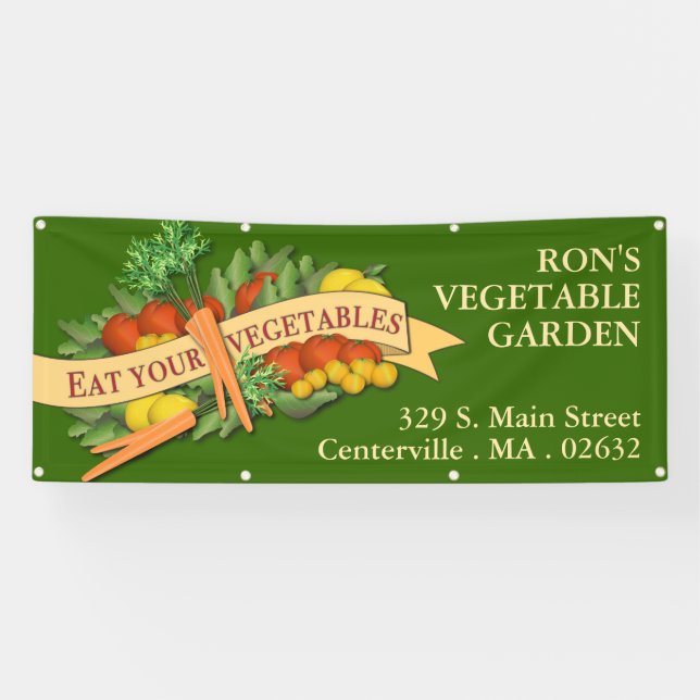 Eat Your Vegetables Farmers Market Banner (Horizontal)