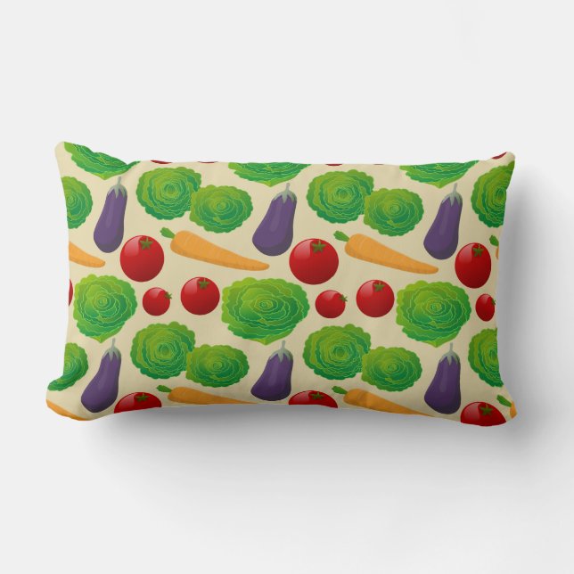 Eat Your Vegetables Lumbar Pillow (Front)