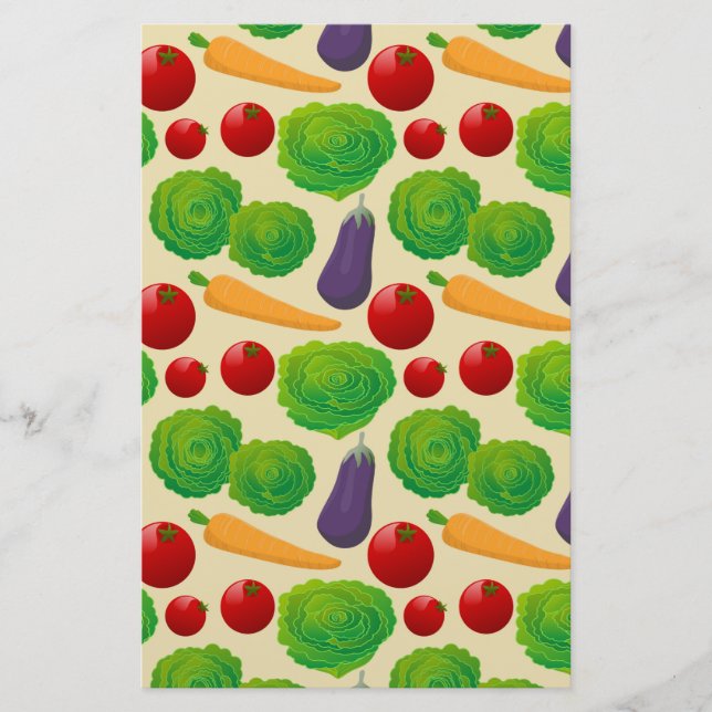 Eat Your Vegetables Stationery (Front)