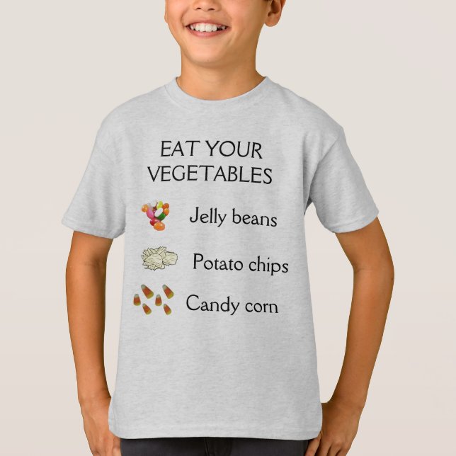 Eat Your Vegetables T-Shirt (Front)