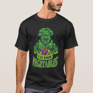 Eat Your Vegetables World Vegetarian Day Brocoli V T-Shirt