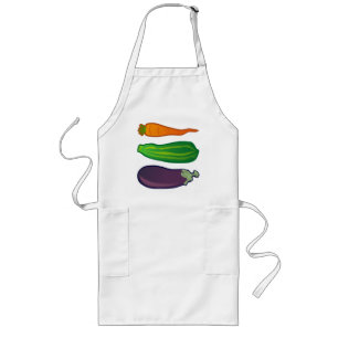 Eat Your Veggies Carrot Zucchini Eggplant Apron