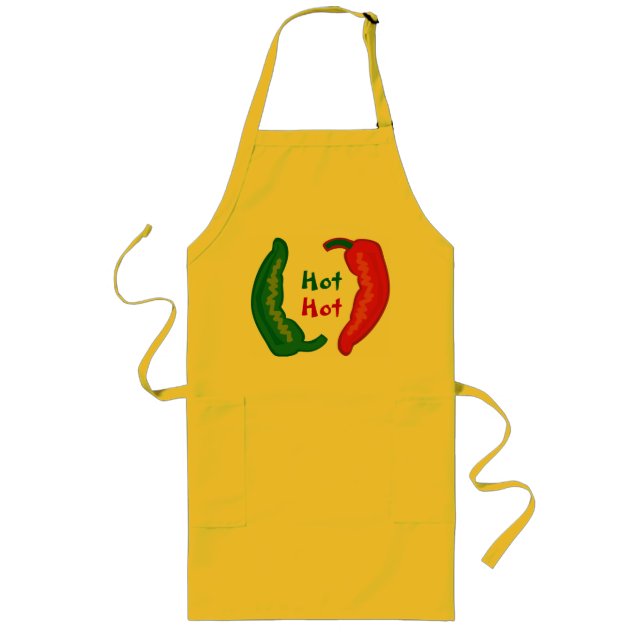 Eat Your Veggies Hot Chili Jalapeño Peppers Apron (Front)
