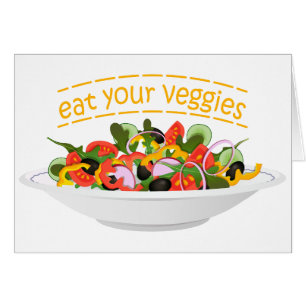 Eat Your Veggies Quote fresh salad mix bowl