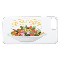 Eat Your Veggies Quote fresh salad mix bowl