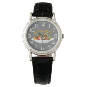 Eat Your Veggies Quote fresh salad mix bowl Watch