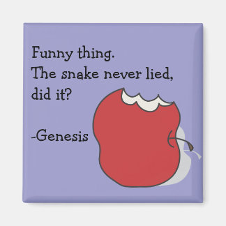 Eaten Apple The Snake Never Lied Genesis Magnet