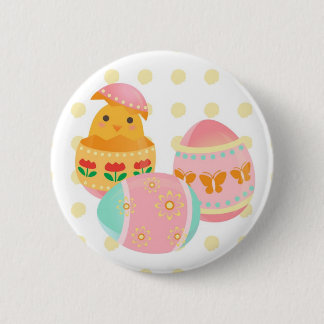 Eater Egg Chick Design Botton 2 Inch Round Button