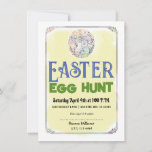 Eater Egg Hunt Yellow Watercolor Flyer Invitation<br><div class="desc">Fill out with your info.</div>