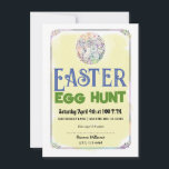 Eater Egg Hunt Yellow Watercolor Flyer Invitation<br><div class="desc">Fill out with your info.</div>