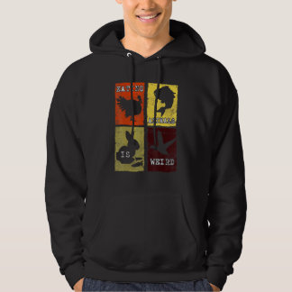 Eating Animals Is Weird Anti Animal Cruelty Vegan  Hoodie