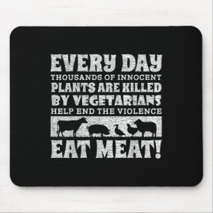 Eating Animals Is Weird Shirt World Vegan Day Plan Mouse Pad