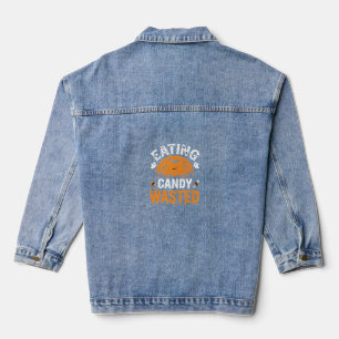 Eating Candy Wasted Halloween Design_1 Denim Jacket