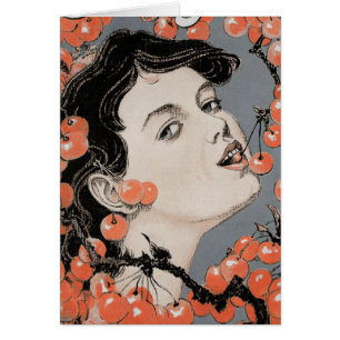 Eating Cherries - Art Nouveau - Jugend 1896