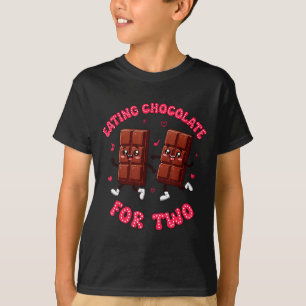 Eating Chocolate For Two Pregnancy Valentines Day  T-Shirt